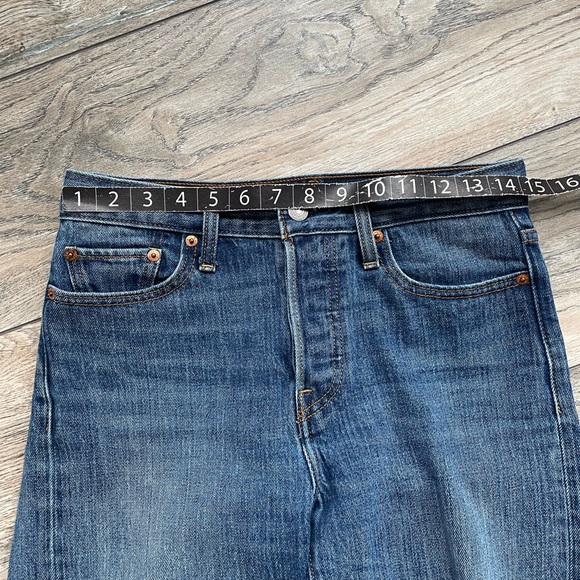 Levi’s wedgie white oak cone denim fringed hem 26 - Picture 12 of 15